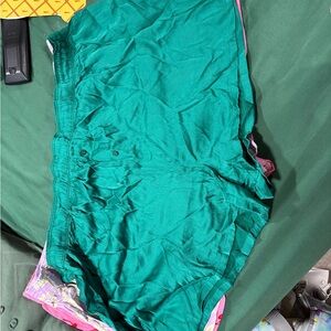 VS PINK Pajama Shorts Green